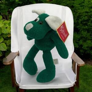 Softouch Toys Green Dog Plush Stuffed Animal NWT